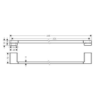 Полотенцедержатель Hansgrohe AddStoris 41747700
